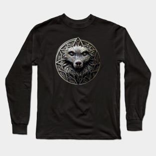 Wolf Silver Medallion - Fantasy - Witcher Long Sleeve T-Shirt